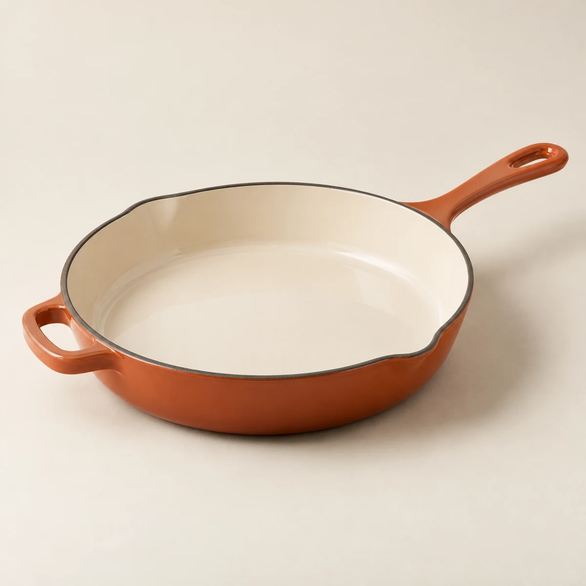 Ember Enamel Skillet, Terracotta, 24 cm