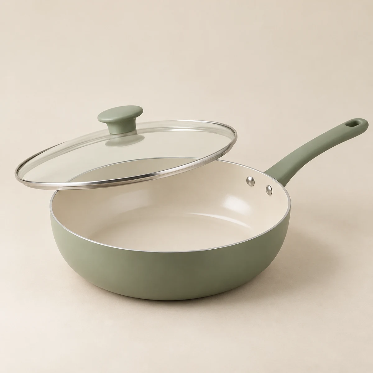 Sage Deep Skillet, Sage, 24 cm